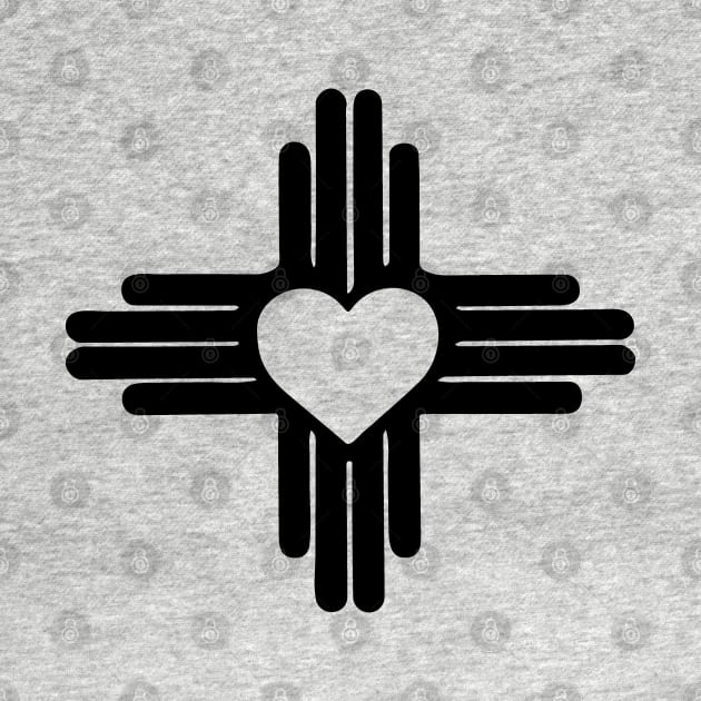 Zia with Heart Symbol - New Mexico State Flag by DeadBeatElite